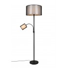 BURTON Φωτιστικό Δαπέδου Trio Lighting 411400232 Μαύρο Υφασμάτινο 4017807538731 BURTON Φωτιστικό Δαπέδου Trio Lighting 411400232 Μαύρο Υφασμάτινο 4017807538731