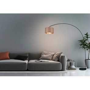 MANSUR Φωτιστικό Δαπέδου Trio Lighting 419200141 Taupe Υφασμάτινο 4017807574524