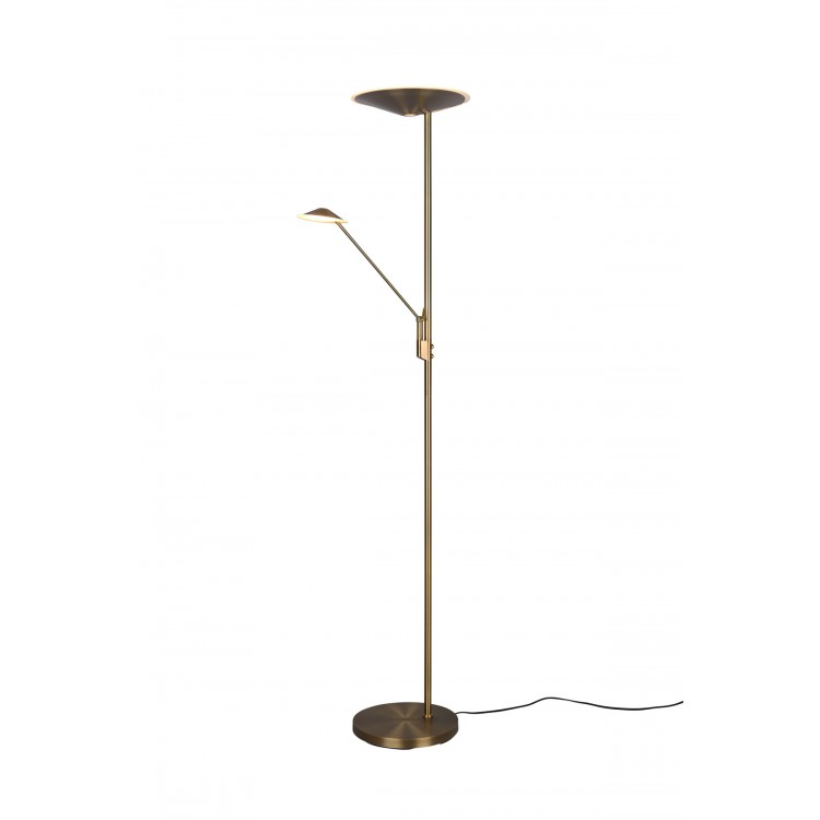 BRANTFORD Φωτιστικό Δαπέδου LED Trio Lighting 425610204 Μπρούτζινο Αντικέ Μεταλλικό 4017807525243 BRANTFORD Φωτιστικό Δαπέδου LED Trio Lighting 425610204 Μπρούτζινο Αντικέ Μεταλλικό 4017807525243