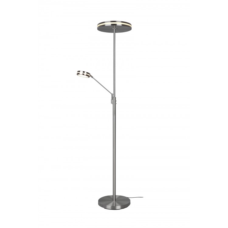 FRANKLIN Φωτιστικό Δαπέδου LED Trio Lighting 426510207 Νίκελ Ματ Μεταλλικό 4017807525274 FRANKLIN Φωτιστικό Δαπέδου LED Trio Lighting 426510207 Νίκελ Ματ Μεταλλικό 4017807525274