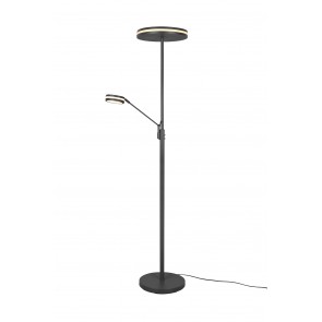 FRANKLIN Φωτιστικό Δαπέδου LED Trio Lighting 426510242 Ανθρακί Μεταλλικό 4017807525311