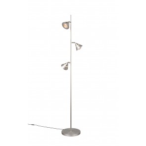 ROMEO Φωτιστικό Δαπέδου LED Trio Lighting 437010307 Νίκελ Ματ Μεταλλικό 4017807675375