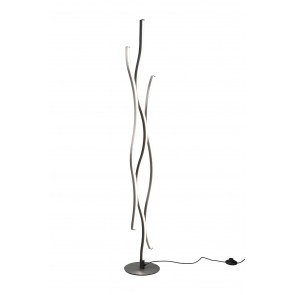 BLAZE Φωτιστικό Δαπέδου LED Trio Lighting 441210305 Αλουμίνιο Βουρτσιστό Μαύρο Ματ 4017807540413