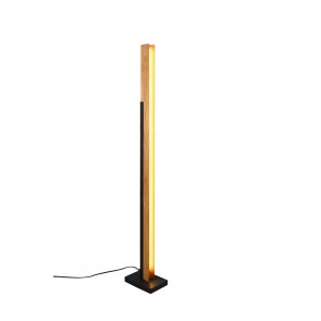 KERALA Φωτιστικό Δαπέδου LED Trio Lighting 441610132 Μαύρο Ματ Ξύλο 4017807542530