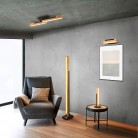 KERALA Φωτιστικό Δαπέδου LED Trio Lighting 441610132 Μαύρο Ματ Ξύλο 4017807542530