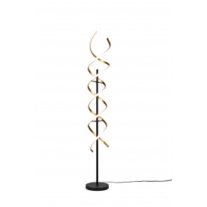 SEQUENCE Φωτιστικό Δαπέδου LED Trio Lighting 441810208 Χρυσό Ματ Μαύρο Ματ 4017807541731