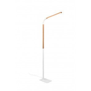 NORRIS Φωτιστικό Δαπέδου LED Trio Lighting 445210131 Λευκό Ματ Ξύλο 4017807600025