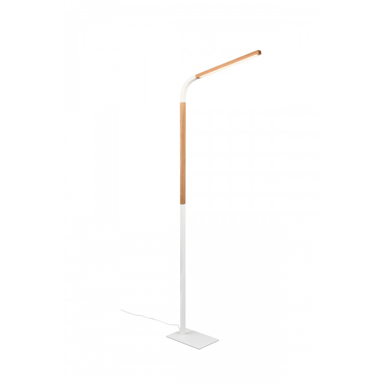 NORRIS Φωτιστικό Δαπέδου LED Trio Lighting 445210131 Λευκό Ματ Ξύλο 4017807600025 NORRIS Φωτιστικό Δαπέδου LED Trio Lighting 445210131 Λευκό Ματ Ξύλο 4017807600025