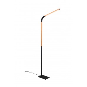 NORRIS Φωτιστικό Δαπέδου LED Trio Lighting 445210132 Μαύρο Ματ Ξύλο 4017807600018