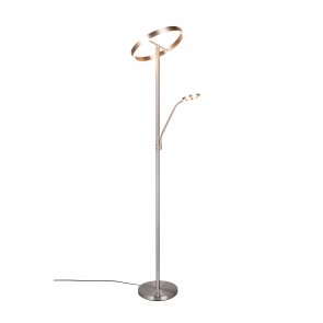 WILLIS Φωτιστικό Δαπέδου LED Trio Lighting 449510207 Νίκελ Ματ Μεταλλικό 4017807618129