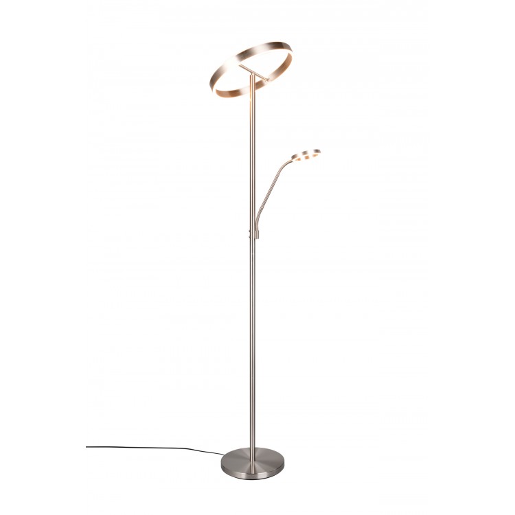 WILLIS Φωτιστικό Δαπέδου LED Trio Lighting 449510207 Νίκελ Ματ Μεταλλικό 4017807618129 WILLIS Φωτιστικό Δαπέδου LED Trio Lighting 449510207 Νίκελ Ματ Μεταλλικό 4017807618129