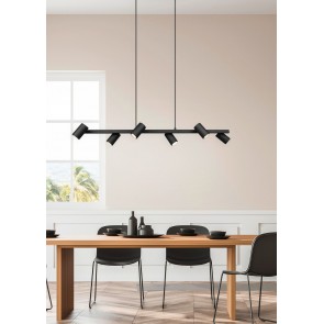 MARLEY Κρεμαστό Φωτιστικό TRIO LIGHTING 302400632 εξάφωτο μαύρο