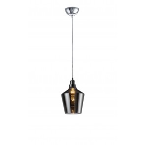 CALAIS Κρεμαστό Φωτιστικό TRIO LIGHTING 304800142 φιμέ γυάλινο