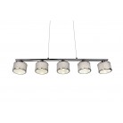 KAPRUN Κρεμαστό Φωτιστικό TRIO LIGHTING 311600506 πεντάφωτο υφασμάτινο KAPRUN Κρεμαστό Φωτιστικό TRIO LIGHTING 311600506 πεντάφωτο υφασμάτινο