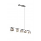 KAPRUN Κρεμαστό Φωτιστικό TRIO LIGHTING 311600506 πεντάφωτο υφασμάτινο KAPRUN Κρεμαστό Φωτιστικό TRIO LIGHTING 311600506 πεντάφωτο υφασμάτινο
