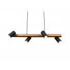MARLEY Κρεμαστό Φωτιστικό TRIO LIGHTING 312490432 τετράφωτο ξύλινο