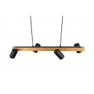 MARLEY Κρεμαστό Φωτιστικό TRIO LIGHTING 312490432 τετράφωτο ξύλινο