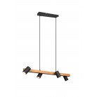 MARLEY Κρεμαστό Φωτιστικό TRIO LIGHTING 312490432 τετράφωτο ξύλινο