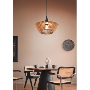 COLINO Κρεμαστό Φωτιστικό TRIO LIGHTING 315900142 ξύλινο
