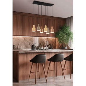 AGUDO Κρεμαστό Φωτιστικό TRIO LIGHTING 319400617 πολύφωτο πολύχρωμο