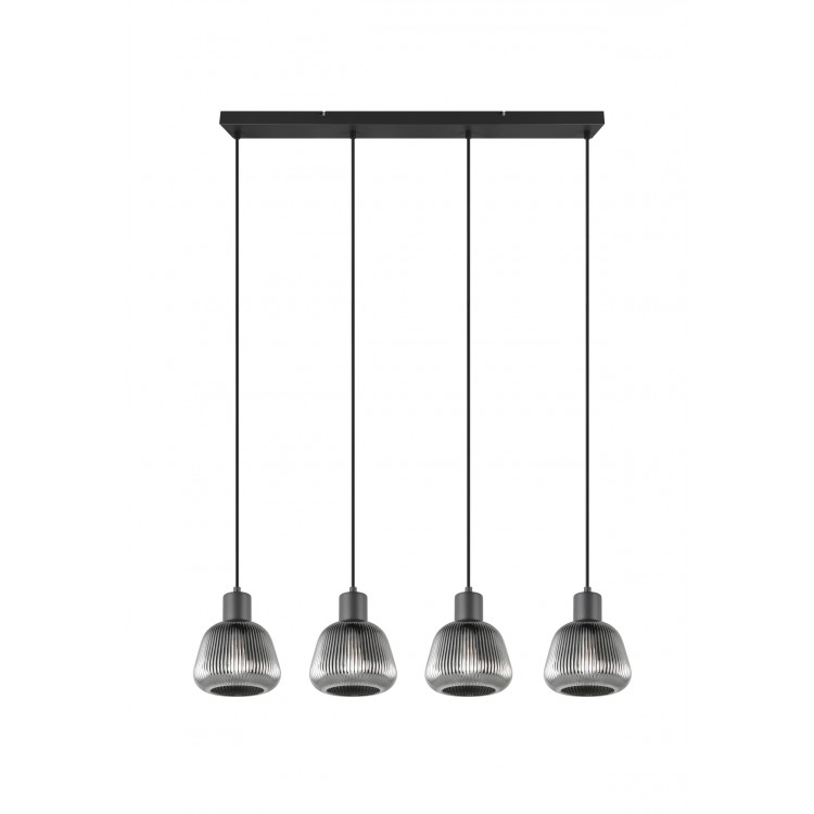 TARIFA Κρεμαστό Φωτιστικό TRIO LIGHTING 362800432 τετράφωτο χρωμέ