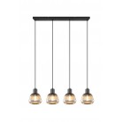 TARIFA Κρεμαστό Φωτιστικό TRIO LIGHTING 362800432 τετράφωτο χρωμέ
