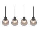 TARIFA Κρεμαστό Φωτιστικό TRIO LIGHTING 362800432 τετράφωτο χρωμέ