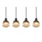 TARIFA Κρεμαστό Φωτιστικό TRIO LIGHTING 362800432 τετράφωτο χρωμέ