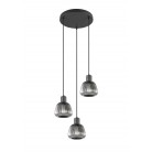 TARIFA Κρεμαστό Φωτιστικό TRIO LIGHTING 362830332 τρίφωτο μαύρο TARIFA Κρεμαστό Φωτιστικό TRIO LIGHTING 362830332 τρίφωτο μαύρο