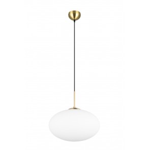 FOMENTO Κρεμαστό Φωτιστικό TRIO LIGHTING 363190108 brass γυάλινο