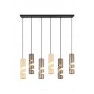 STREAM Κρεμαστό Φωτιστικό TRIO LIGHTING 364000617 εξάφωτο πολύχρωμο STREAM Κρεμαστό Φωτιστικό TRIO LIGHTING 364000617 εξάφωτο πολύχρωμο