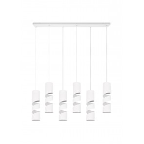 STREAM Κρεμαστό Φωτιστικό TRIO LIGHTING 364000631 εξάφωτο λευκό