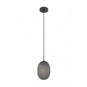 FACETTE Κρεμαστό Φωτιστικό TRIO LIGHTING 364200154 φιμέ γυάλινο
