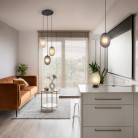 FACETTE Κρεμαστό Φωτιστικό TRIO LIGHTING 364200154 φιμέ γυάλινο