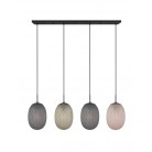 FACETTE Κρεμαστό Φωτιστικό TRIO LIGHTING 364200417 τετράφωτο φιμέ