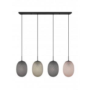 FACETTE Κρεμαστό Φωτιστικό TRIO LIGHTING 364200417 τετράφωτο φιμέ