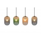 CORK Κρεμαστό Φωτιστικό TRIO LIGHTING 364600417 τετράφωτο γυάλινο CORK Κρεμαστό Φωτιστικό TRIO LIGHTING 364600417 τετράφωτο γυάλινο