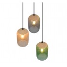 CORK Κρεμαστό Φωτιστικό TRIO LIGHTING 364630317 τρίφωτο γυάλινο