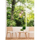 CORK Κρεμαστό Φωτιστικό TRIO LIGHTING 364630317 τρίφωτο γυάλινο