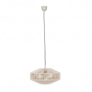 SVEA Κρεμαστό Φωτιστικό TRIO LIGHTING 364700144 cream βαμβακερό