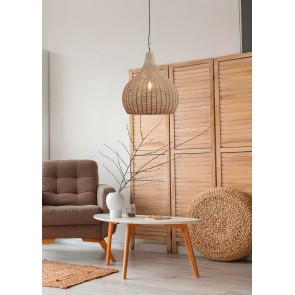JANNE Κρεμαστό Φωτιστικό TRIO LIGHTING 366700136 γιούτα φυσικό
