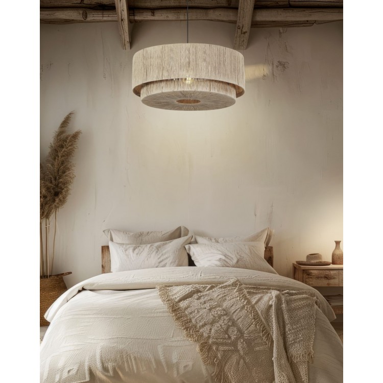 SMILLA Κρεμαστό Φωτιστικό TRIO LIGHTING 366890136 γιούτα μεγάλο