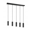 SOKA Κρεμαστό Φωτιστικό TRIO LIGHTING 367700532 πεντάφωτο μαύρο