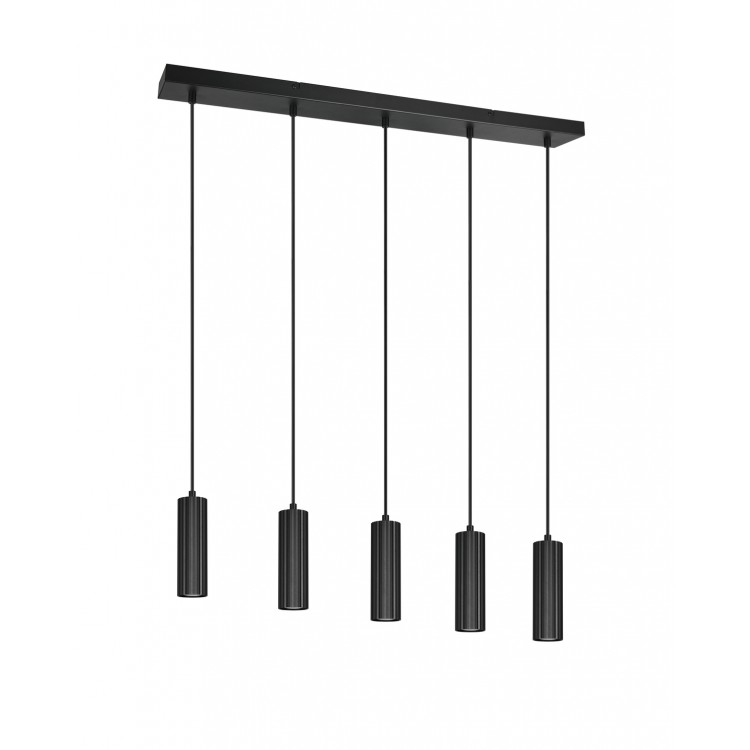 SOKA Κρεμαστό Φωτιστικό TRIO LIGHTING 367700532 πεντάφωτο μαύρο