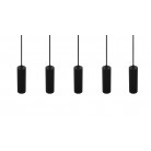 SOKA Κρεμαστό Φωτιστικό TRIO LIGHTING 367700532 πεντάφωτο μαύρο