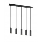 SOKA Κρεμαστό Φωτιστικό TRIO LIGHTING 367700532 πεντάφωτο μαύρο