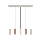 SOKA Κρεμαστό Φωτιστικό TRIO LIGHTING 367700565 πεντάφωτο καφέ