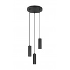 SOKA Κρεμαστό Φωτιστικό TRIO LIGHTING 367730332 τρίφωτο μαύρο