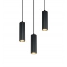 SOKA Κρεμαστό Φωτιστικό TRIO LIGHTING 367730332 τρίφωτο μαύρο