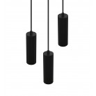 SOKA Κρεμαστό Φωτιστικό TRIO LIGHTING 367730332 τρίφωτο μαύρο